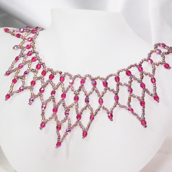 Necklace - Waterfall Varda - Necklace - Laiton argenté